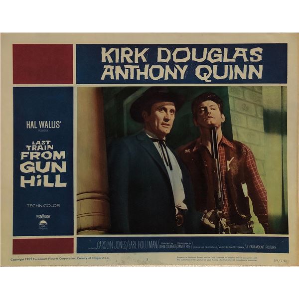 Last Train from Gun Hill Original 1959 Vintage Lobby Card