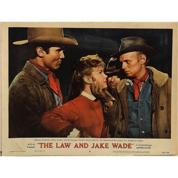 The Law and Jake Wade Original 1958 Vintage Lobby Card