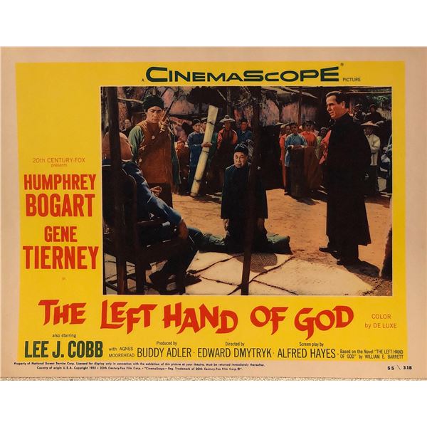 The Left Hand of God Original 1955 Vintage Lobby Card