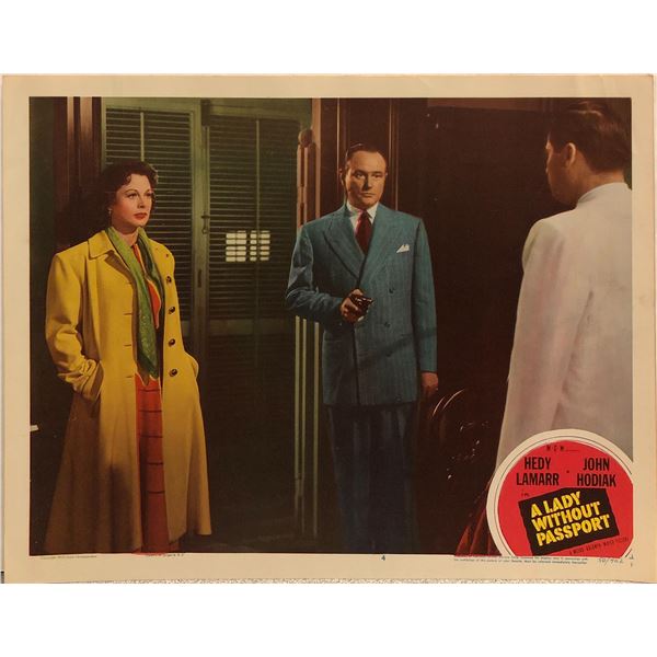 A Lady Without A Passport Original 1950 Vintage Lobby Card