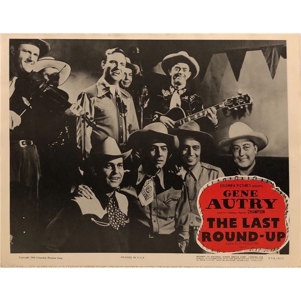 The Last Round-Up Original 1954R Vintage Lobby Card
