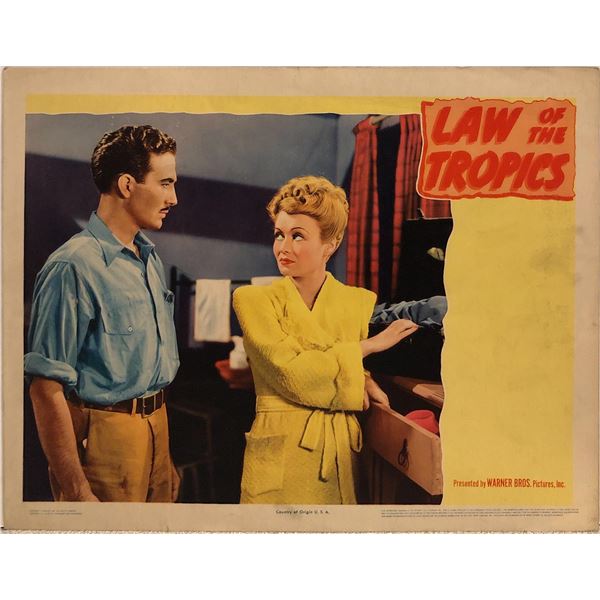 Law of the Tropics Original 1941 Vintage Lobby Card