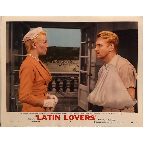 Latin Lovers Original 1953 Vintage Lobby Card