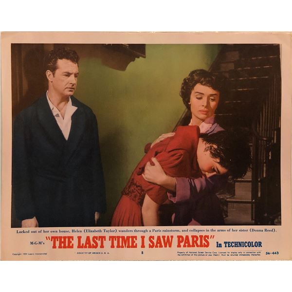 The Last Time I Saw Paris Original 1954 Vintage Lobby Card