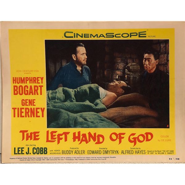 The Left Hand of God Original 1955 Vintage Lobby Card