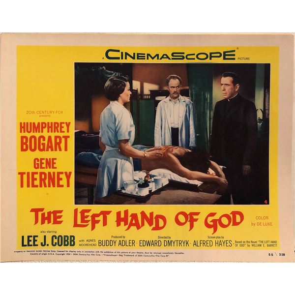 The Left Hand of God Original 1955 Vintage Lobby Card