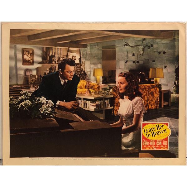 Leave Her to Heaven Original 1945 Vintage Lobby Card