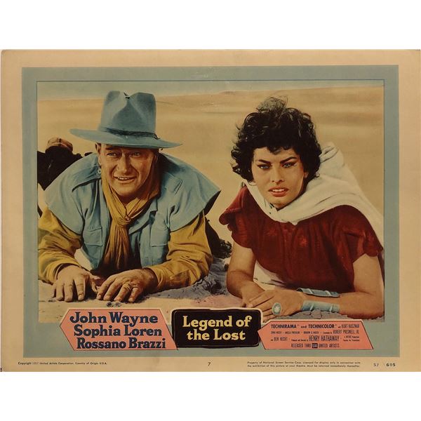 Legend of the Lost Original 1957 Vintage Lobby Card