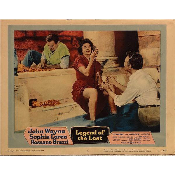 Legend of the Lost Original 1957 Vintage Lobby Card