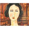 Image 3 : Italian Oil on Canvas Portrait Signed Modigliani
