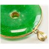 Image 3 : Lot of Two Green Hardstone Carved Pendants