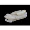 Image 2 : Chinese Hetian White Jade Carved Duck Toggle