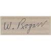 Image 2 : Signed "W Rogan" Autograph COA
