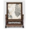 Image 2 : Chinese Rosewood Screen with Marble