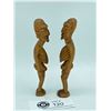 Image 2 : 2 Very Interesting Easter Island Carved Figures 5" Tall