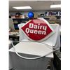 Image 2 : 5'w x 35H Dairy Queen Sign with Metal Frame Damage on top from Moving Still Displays Great *Local Pi