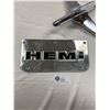 Image 2 : Vintage Chrome Hood Ornament and Hemi Chrome Emblem