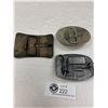 Image 4 : 3 Beautiful Metal Belt Buckles