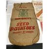 Image 2 : Lot of Burlap Potato Sack, Canvas Seed Sack and Several Lead Shot Canvas Sacks