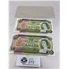 Image 1 : 2 1969 Uncirculated Bank of Canada $20 Notes in Sequence