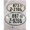 Image 1 : 2 Vintage German License Plates