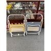 Image 2 : Lot of 2 Vintage Lowboy Lawn Chairs