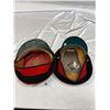 Image 2 : Pair of Vintage Military Visor Hats