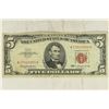 Image 1 : 1963 $5 US RED SEAL NOTE