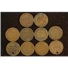 Image 2 : 10 ASSORTED 1893-1899 INDIAN HEAD CENTS