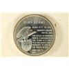 Image 2 : 32.7 GRAM STERLING SILVER PROOF ROUND JOHN ADAMS