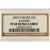 Image 3 : 2003-S SILVER ILLINOIS QUARTER NGC PF69 ULTRA CAM