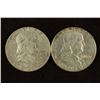 Image 1 : 1962-D & 1963-D FRANKLIN HALF DOLLARS