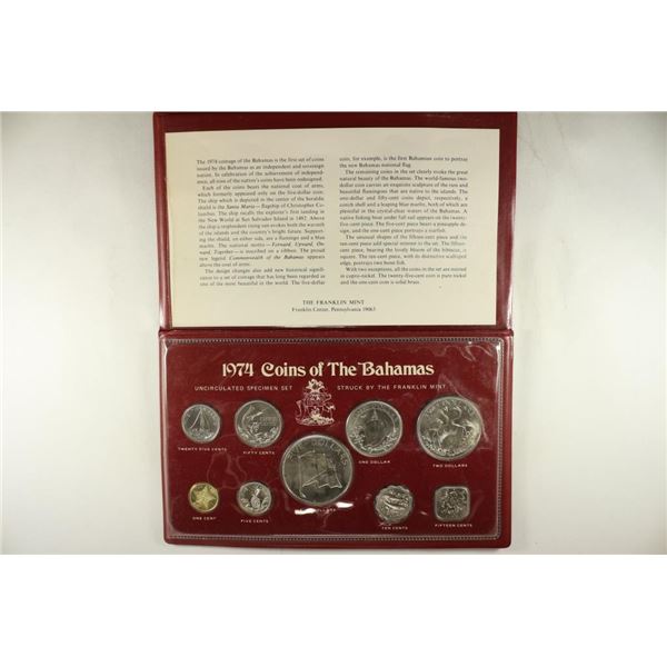 1974 BAHAMA UNC COIN SET ORIGINAL MINT PACKAGING