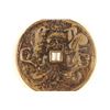 Image 2 : 2'' BRONZE VINTAGE ASIAN TEMPLE AND CHARM PIECE