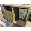 Image 2 : PACIFIC LIGHT WOOD 3 DRAWER MEDIA CONSOLE W60" X D24" X H45"