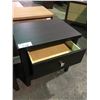 Image 2 : PAIR OF HUNTER DARK WOOD SINGLE DRAWER NIGHTSTANDS W24 X D"17" X H24"