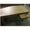 Image 2 : PACIFIC LIGHT WOOD SINGLE DRAWER DESK W42" X D20" X H31"