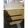 Image 2 : PACIFIC LIGHT WOOD 3 DRAWER STORAGE CHEST W32" X D20" X H34.5"