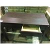 Image 2 : HAZEL CHERRY WOOD SINGLE DRAWER DESK W42" X D20" X H31"