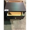 Image 2 : PAIR OF HUNTER DARK WOOD SINGLE DRAWER NIGHTSTANDS W24 X D"17" X H24"