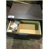 Image 2 : HUNTER DARK WOOD SINGLE DRAWER NIGHTSTAND W24 X D"17" X H24"