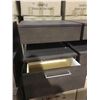 Image 2 : PAIR OF HUDSON GREY 2 DRAWER CENTER CONSOLE NIGHTSTANDS