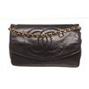 Image 1 : Chanel Black Leather Timeless Small Shoulder Bag
