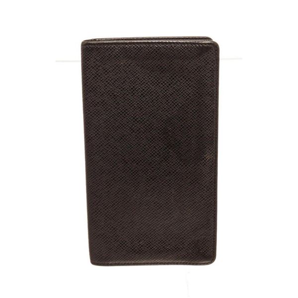 Louis Vuitton Black Leather Long Card Wallet