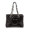 Image 1 : Chanel Black Patent Leather GST Tote Bag