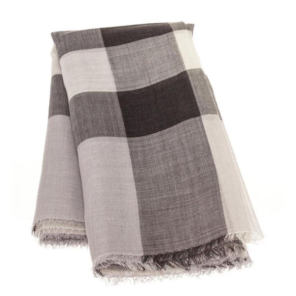 Burberry Grey Icon Cashmere Scarf