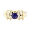 Image 2 : 1.66 ctw Blue Sapphire And Diamond Ring - 14KT Yellow Gold