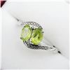 Image 4 : Sterling Silver Genuine Peridot Ring