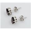 Image 4 : Sterling Silver Genuine Garnet Earrings