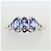 Image 1 : Sterling Silver Genuine Tanzanite Ring